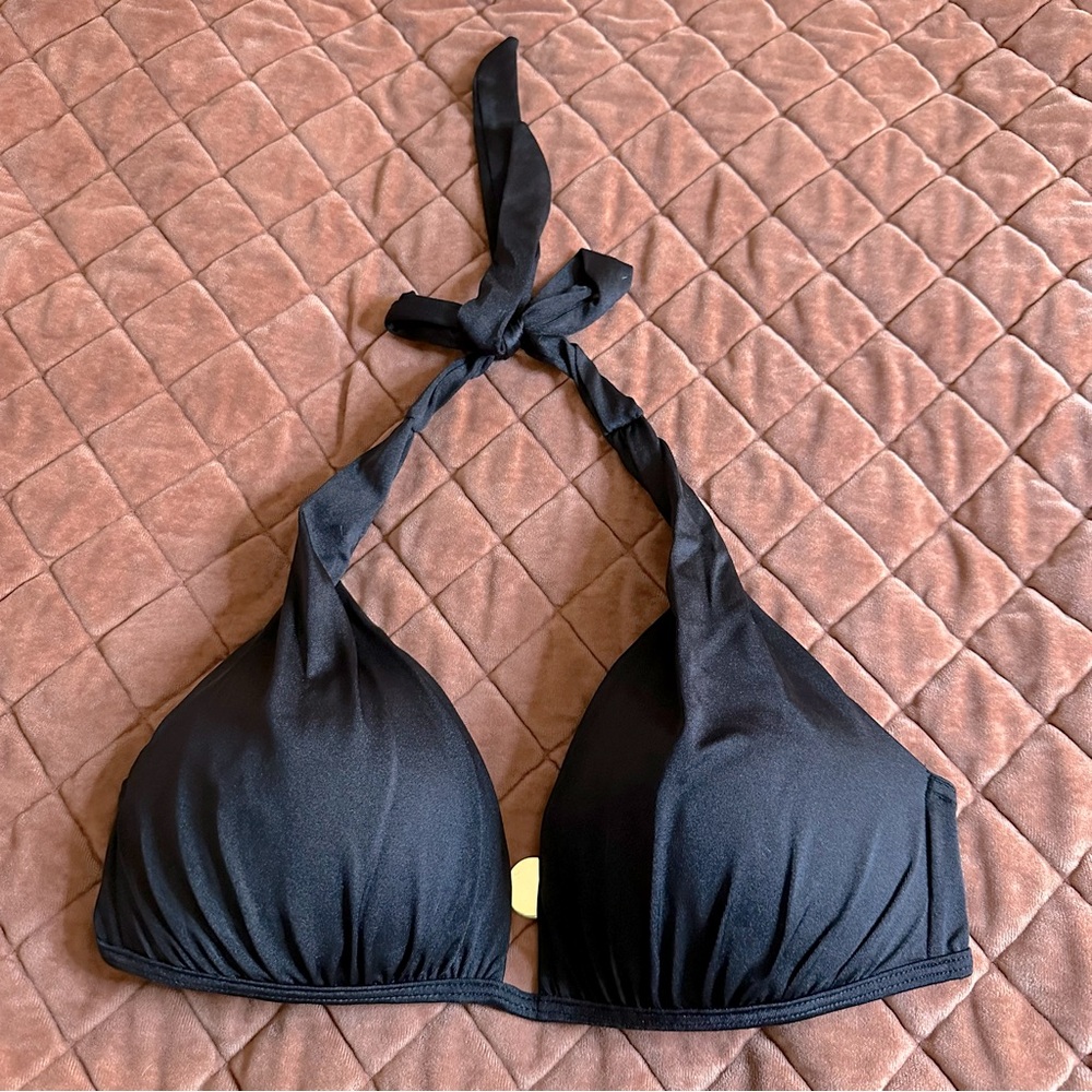 Victoria's Secret Black Halter Bikini Top